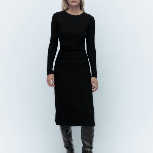 Zara RUCHED DRESS - Picture 2 of 8